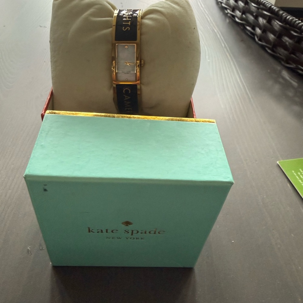 Kate Spade Black and Gold Bracelet Watch